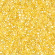 Miyuki delica beads 10/0 - Lined pale yellow ab DBM-53